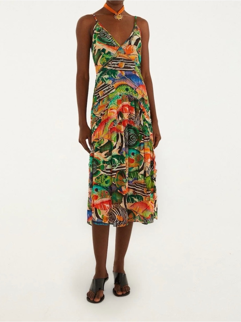 Farm Rio NWT fish print dress size medium
